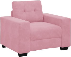 vidaXL Sofa Fotel Różowy 60 cm Aksamit 2