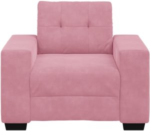 vidaXL Sofa Fotel Różowy 60 cm Aksamit 4