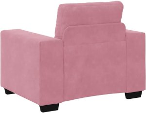 vidaXL Sofa Fotel Różowy 60 cm Aksamit 6