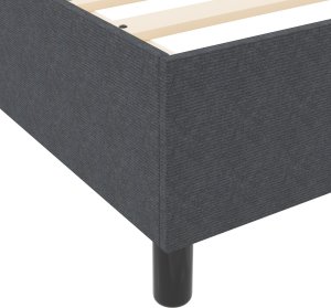 vidaXL Rama łóżka Ciemnoszara Metal 200 x 200 cm Trwała 9