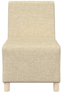 vidaXL Sofa Fotel Kremowy 55 cm Tkanina 4