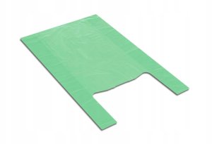 Reklamówki Jednorazowe Foliowe 25x45 100szt Mocne Zielone.. 1