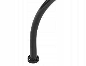 Beliani Stolik ogrodowy metalowy ø 60 cm czarny CIVITA 6