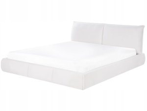 Beliani Łóżko wodne Boucle VINAY 180 x 200 cm Biały 4