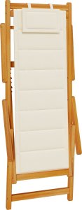 vidaXL Krzesła plażowe Zestaw 2 Kremowy Textilene 61.5 x 110 x 97 cm 7