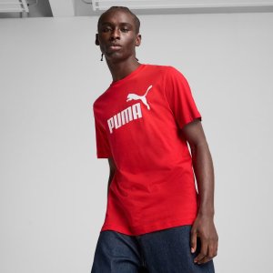 Puma Koszulka męska Puma Ess No.1 Logo Tee czerwona 682532 11 S 3