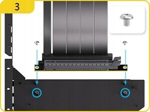 Uchwyt do karty graficznej Shirudo EZDIY-FAB Riser PCIE 4.0 Vertical GPU 7