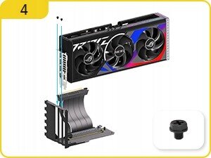 Uchwyt do karty graficznej Shirudo EZDIY-FAB Riser PCIE 4.0 Vertical GPU 8