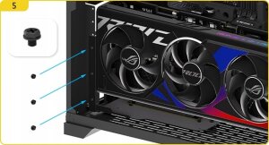 Uchwyt do karty graficznej Shirudo EZDIY-FAB Riser PCIE 4.0 Vertical GPU 9