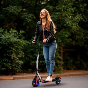 Hulajnoga z hamulcem tarczowym świecące koła LED Nils Extreme HM122T 3