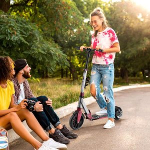 Hulajnoga z hamulcem tarczowym świecące koła LED Nils Extreme HM122T 6