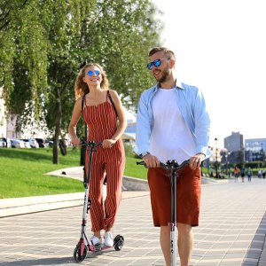 Hulajnoga z hamulcem tarczowym świecące koła LED Nils Extreme HM122T 7