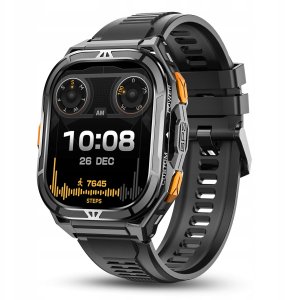SMARTWATCH MĘSKI GPS PŁYWANIE WODOODPORNY SEN ROZMOWY SMART WATCH + 2 PASKI 2