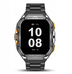 SMARTWATCH MĘSKI GPS PŁYWANIE WODOODPORNY SEN ROZMOWY SMART WATCH + 2 PASKI 4