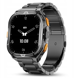 SMARTWATCH MĘSKI GPS PŁYWANIE WODOODPORNY SEN ROZMOWY SMART WATCH + 2 PASKI 5