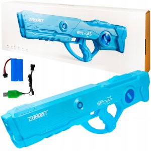 Karabin Pistolet Na Wodę Duża Broń Wodna 64 Cm Zasięg 10M Miotacz + Aku 1