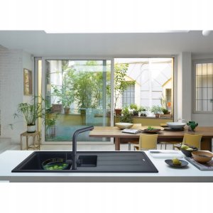 Bateria kuchenna Lina Clear Water 2.0 L; Czarny mat 2