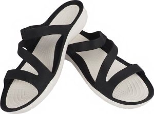 Klapki damskie Crocs Swiftwater Sandal W czarno-białe 203998 066 42-43 1