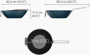 Patelnia Joseph Joseph Space 32cm powłoka nieprzywierająca 8