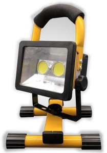 SuperLed Akumulatorowy roboczy halogen LED 30W 2400lm 2 COB funkcja flash IP65 2