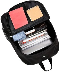 Plecak szkolny młodzieżowy music odblaskowy usb wielokomorowy świecący 2