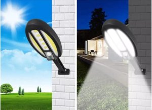 Lampa solarna mała latarnia 90W COb z czujnikiem ruchu i zmierzchu 3
