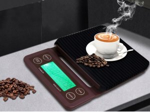 Waga kuchenna do parzenia kawy elektroniczna dokładna stoper tara 5kg 0,1g 16