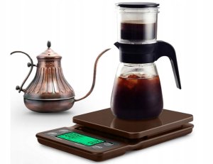 Waga kuchenna do parzenia kawy elektroniczna dokładna stoper tara 5kg 0,1g 4