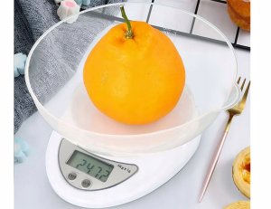 Waga kuchenna elektroniczna cyfrowa z misą miska 5kg lcd dokładna miarka 2