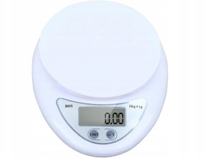 Waga kuchenna elektroniczna cyfrowa z misą miska 5kg lcd dokładna miarka 7