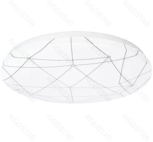 Lampa sufitowa LED 36W 4000lm 3000K-klosz z efektem linii geometrycznych 1