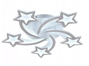 Nowoczesna Lampa Sufitowa Żyrandol LED Plafon Dziecięcy Gwiazdy do Pokoju 6