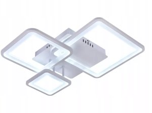 Żyrandol LED Kwadrat Plafon Lampa Sufitowa Biała 1