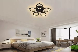 Żyrandol LED Kwiat Lampa Sufitowa Regulowana Ring 4