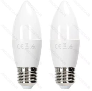 2 x Żarówka LED świeczka mleczna C37 E27 12W=81W 1170lm Zimna 1
