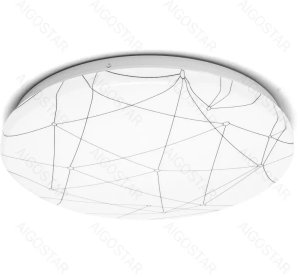 Lampa sufitowa LED 20W 2200lm 3000K-z efektem linii geometrycznych ciepła 1