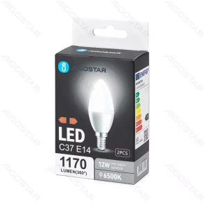 Żarówka LED C37 E14 12W Barwa Zimna 2 szt. 3
