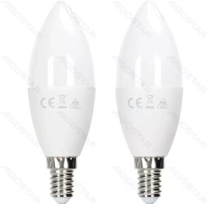 2 x Żarówka LED C37 12W 1170lm E14  ciepłe 1