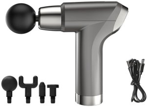 Masażer Verk Pistolet do masażu masażer do pleców ciała mocny 4 końcówki massage gun 6