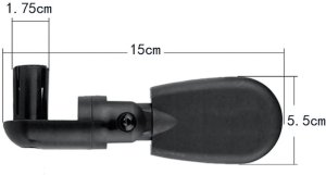 Lusterko rowerowe do roweru regulacja 360 stopni przykręcane do kierownicy 6