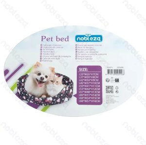 Zestaw 10 legowisk dla zwierząt domowych posłania brązowe w pieski 8