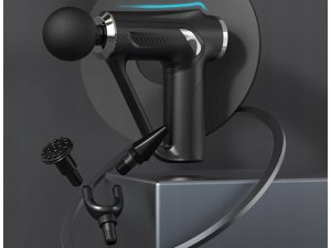 Masażer Verk Pistolet do masażu pleców ciała nóg masażer mocny massage gun 4 końcówki 2
