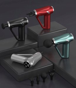 Masażer Verk Pistolet do masażu pleców ciała nóg masażer mocny massage gun 4 końcówki 7