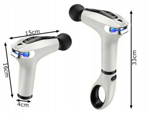 Masażer Verk Pistolet do masażu pleców ciała nóg masażer mocny massage gun 4 końcówki 2