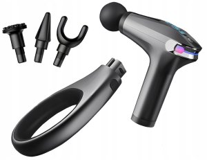 Masażer Verk Pistolet do masażu pleców ciała nóg masażer mocny massage gun 4 końcówki 10