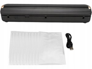 Verk Zgrzewarka próżniowa pakowarka do folii żywności jedzenia + worki 10szt 9