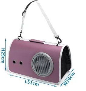 Torba L 51x26x29cm transporter dla kota lub pieska kapsuła kosmiczna 5