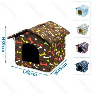 Buda M 48x45x39cm ciepły domek dla psa lub kota wygodna i przytulna 6