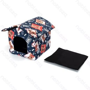 Buda S 42x39x33cm ciepły domek dla psa lub kota wygodna i przytulna 2