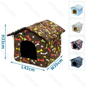 Buda S 42x39x33cm ciepły domek dla psa lub kota wygodna i przytulna 8